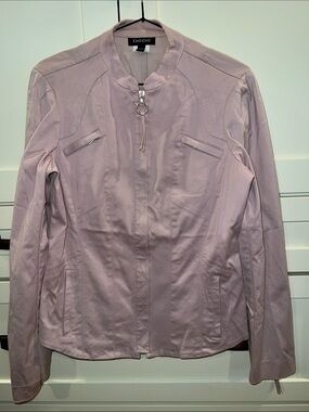 bebe Dusty Pink Bomber Jacket